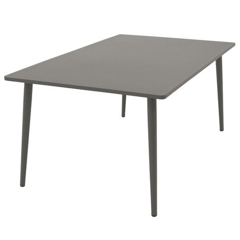 Tisch DENVER 100x160cm, Metall grau (1/5)