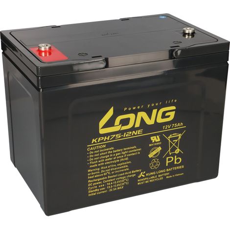 Kung Long Akku 12V 75Ah KPH75-12NE M6 AGM Blei wartungsfrei (1/5)