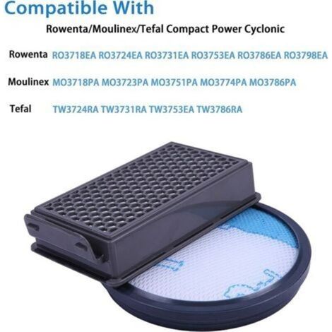 Filtre en mousse pour aspirateur cyclonique compact – Compatible avec modèles MO3723PA, RO3731EA, RO3786EA, MO3718PA, MO3786PA, ZR005901 – Lot de 3 pièces (1/4)