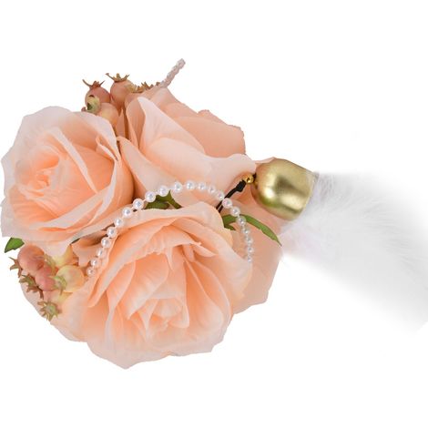 Décoration de plafond en boules de fleurs artificielles de style européen et américain, boule de roses artificielles, accessoire photo créatif, boule de fleurs artificielles, couleur champagne (1/5)