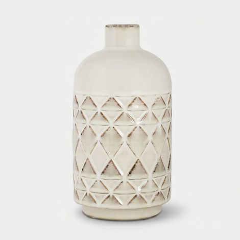 Keramik-Flaschenvase mit Intarsien Occidente B (1/3)