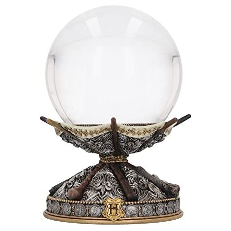 NEMESIS NOW BOULE DE CRISTAL ET SUPPORT SOUS LICENCE OFFICIELLE HARRY POTTER 16 CM ARGENTÉ B6164W2