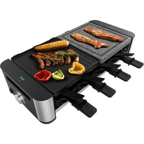 Cecotec Modelo de raclette negro para 8 personas