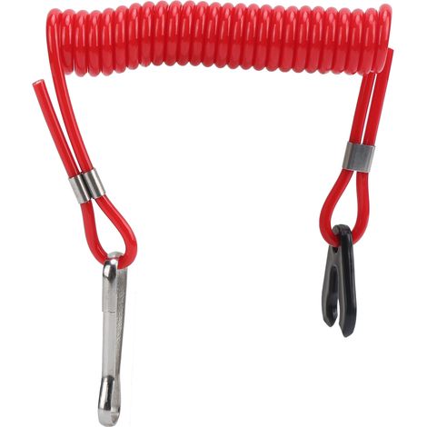 Cordon d'arrêt d'urgence pour moteur hors-bord, corde de sécurité moteur, interrupteur d'arrêt coupe-flamme. (1/5)