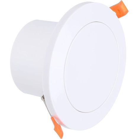 Blanc Grille de Ventilation Ronde de 3 Pouces à Ressort, Couvercle de Sortie de Ventilation de Soffite Réglable en ABS avec Maille d'Écran Intégrée (1/5)