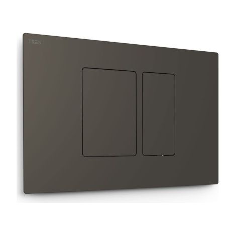 Bouton de chasse double pour WC Noir Métallisé - TRES 25429801KM