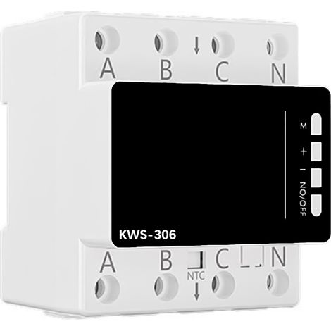 Compteur électrique triphasé à 4 fils avec protection contre les surtensions et les sous-tensions, surveillance à distance-AquaForge
