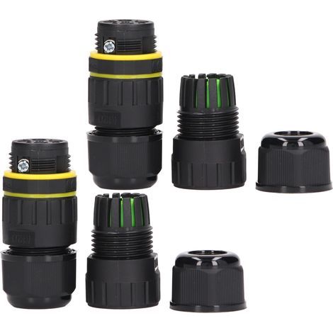 IP68 waterproof junction box for outdoor LEDs – Model EW-M20-4P, 2 pieces, 4 poles, 9-12 mm cable diameter (1/5)
