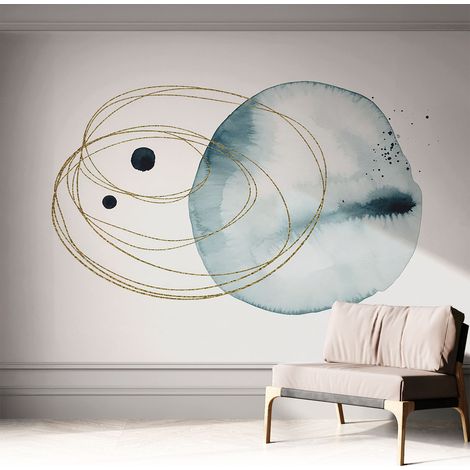 Carta da parati autoadesiva - impermeabile - murale da parete - decorazione murale - Combinazione astratta 312x219 cm (1/5)