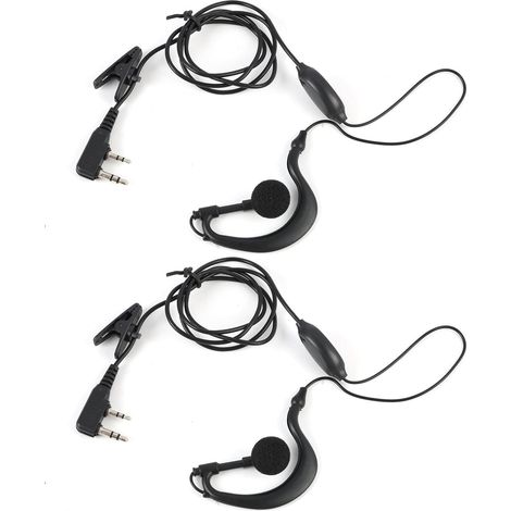 2 Casque acoustique,transparent,mains libres,compatible BF-888S UV-5R,sécurité sport (1/5)