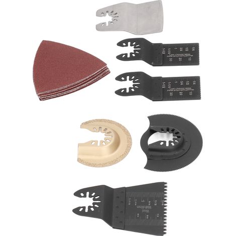 Lot de 16 lames de scie à bois multifonctions pour outils électriques de menuisier