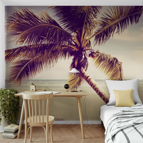 Papier Peint Plage - Palmier Solitaire - 150 x 250 cm (1/2)