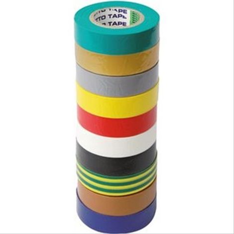 Isolant adhésif 10M x 15mm assortis 10 rouleaux