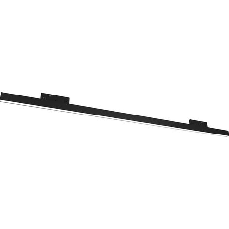 Luminaire sur rail magnétique 1 phase noir linéaire 58 cm LED CCT 20 W 48 V Milagro (1/5)