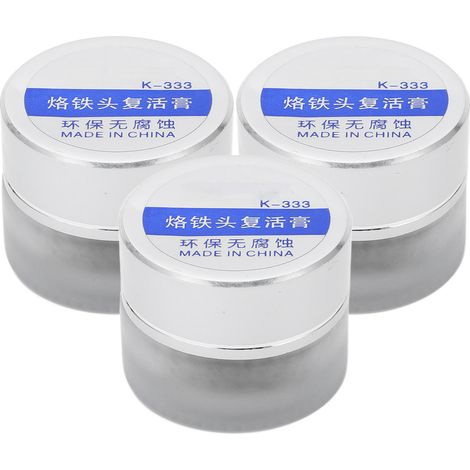 Pâte de régénération pour pointes de fer à souder - 3 pots, crème nettoyante et réparatrice, restauration des têtes de soudure, polissage efficace. (1/5)