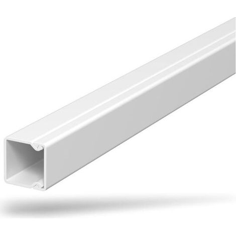 OBO Bettermann Vertr Wand- und Deckenkanal 20x20x2000 PVC rws WDK20020RW 2 Stk