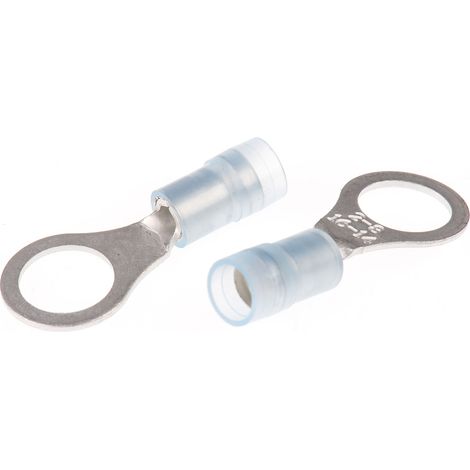 Cosses à œillet RS PRO, Isolé, Bleu, 2.5mm², M8 (5/16), 12mm