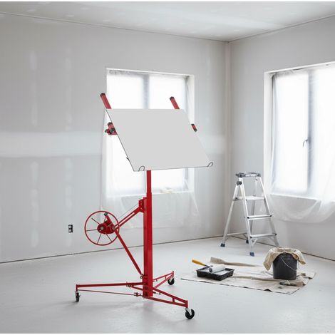 Sollevapannelli per cartongesso, altezza 140-350 cm, 68 kg, inclinabile OKMYHOME (1/5)