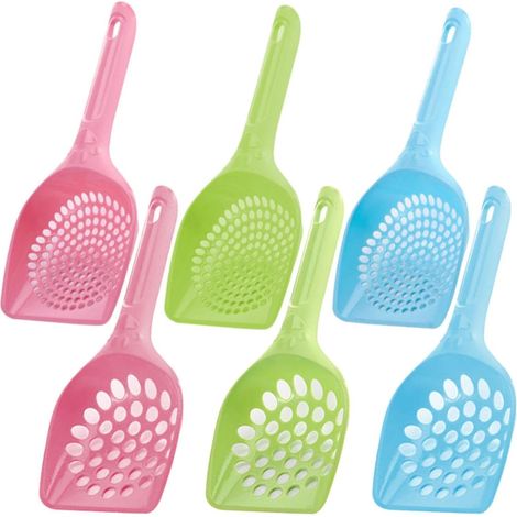 Lot de 6 pelles maille fine, nettoyage crottes multi-animaux