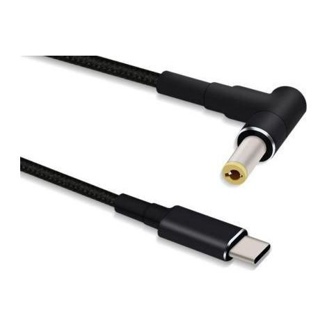 Microconnect USBC-DC-5A-20V cambiador de género para cable 5.52.5 Negro