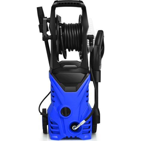 Potente y silenciosa limpiadora de alta presión de 27 x 27 x 68 cm para patios y coches PP azul 200020456