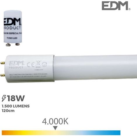 Tube Led T8 18w Lumière Du Jour éclairage Led T8 Performant, 4000k, équivalent 36w. - Edm