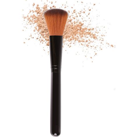 Pinceau de maquillage noir pour poudre libre, fond de teint, blush - outil de beauté unique (1/5)