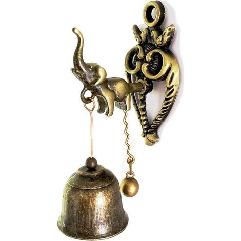 Türklingel Elefant Retro Metall mit Magnet, für Haus & Geschäft