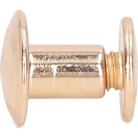 90 ensembles à vendre : rivets, vis, vis d'accouplement, clous de support en laiton à surface incurvée pour album photo, finition dorée, 109,5 mm, en cuir écologique. (1/5)