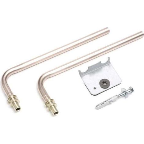 Rehau Heizkörper CuMs-Winkel-Anschlussgarnituren-Set Rautitan 16/250mm, inkl. Fixiereinheit