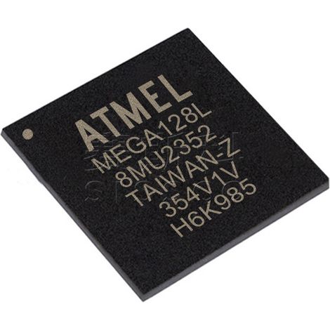 ATMEGA128L-8MU and ATMEGA162-16AU electronic components (5 units of each)