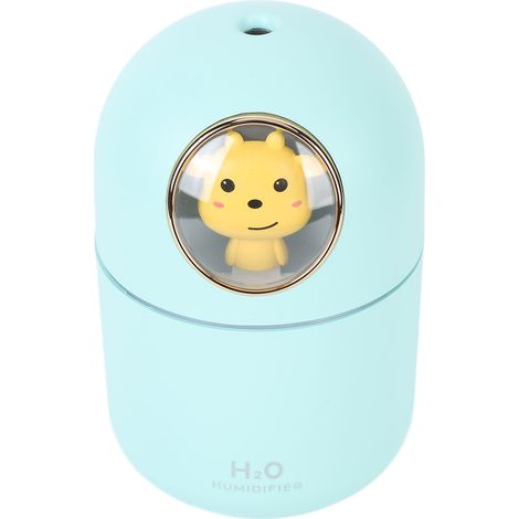 Humidificateur et diffuseur d'arômes, alimentation USB, capacité de 300 ml, arrêt automatique, décoration pour la maison et le bureau, vache bleue (1/5)