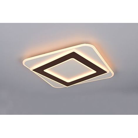 Reality LED-Deckenleuchte Yomi Coffee 39,5x39,5 cm Color switch CCT