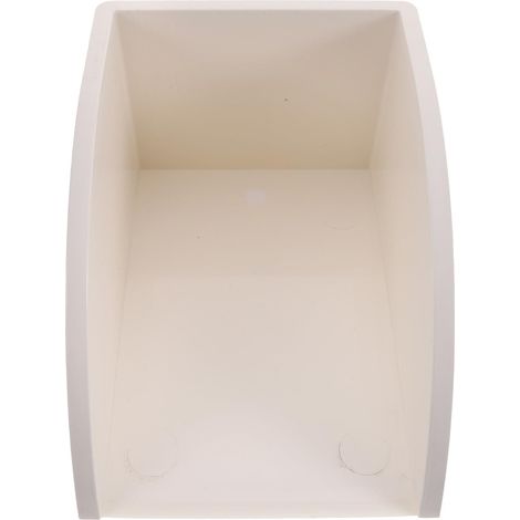 Seau pour Gouttière PVC Blanc, Anti-fuite pour Collecte D'eau (1/4)