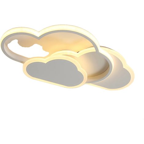 Plafonnier, Luminosité Ajustable, Design Moderne, BLANC, M, changeable (1/5)