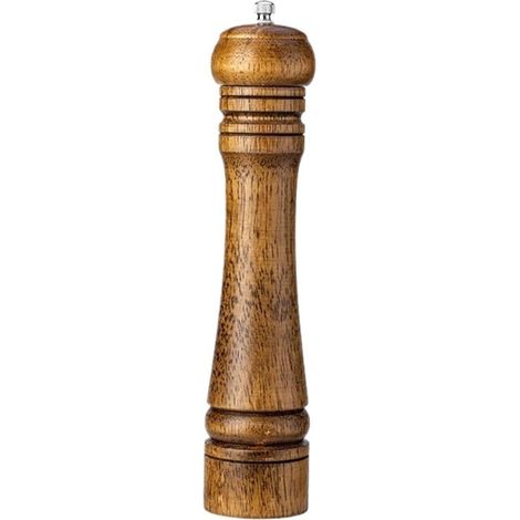 Moulins à sel et poivre en bois, broyeur grains d'épices avec de (1/5)