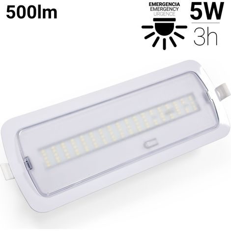 Lampada di emergenza LED - 5W - 500lm - 3 h di autonomia (1/5)