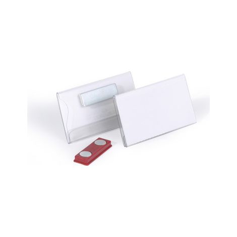 DURABLE  Targhetta per nome con magnete in plastica dura  alt x (1/2)