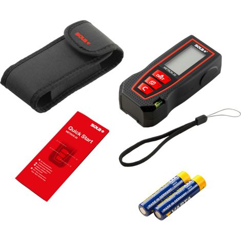 Sola Laser Entfernungsmesser METRON 20 20m Messbereich mit Gürteltasche 71024501 (1/5)