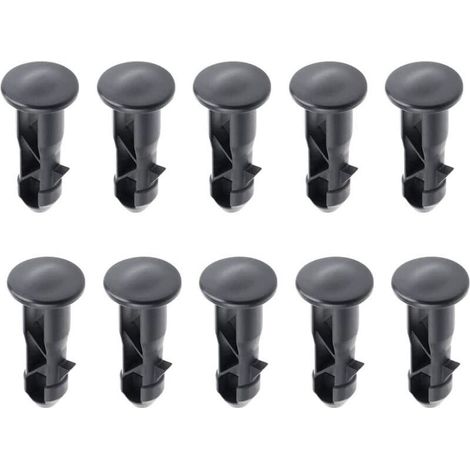 65 x 18mm Lot de 10 Goupilles de Charnière Pour Couvercle de Poubelles à Roulettes En Plastique Noir Pour Poubelles Domestiques de 240 L et Commerciales H326 (1/4)