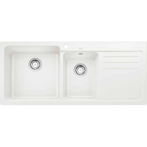 Evier Blanco Naya 8S Silgranit - 000000 - Egouttoir A droite