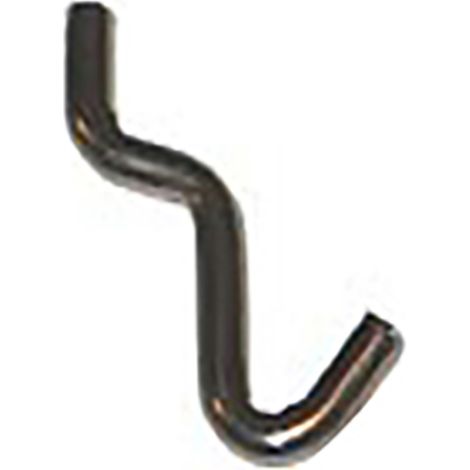 Ganci in metallo per pannello forato - numero 1 - 12 pz.