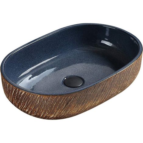 Mexen Aleta Aufsatzwaschbecken 59 x 40 cm, Blau - 22035966 (1/2)