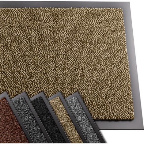 VOUNOT® Rutschfest Fußmatte Schmutzfangmatte, Läufer Flur dünn Beige 40x60cm