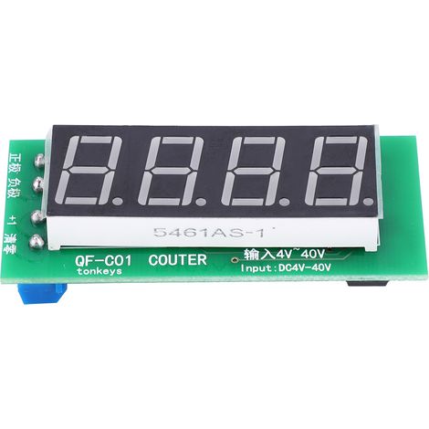 Module compteur haute qualité à affichage numérique 4 chiffres avec fonction mémoire QF C04 DC4-40V (1/5)