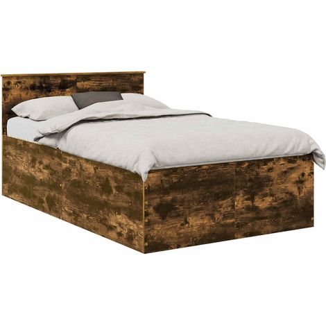 Maison Exclusive - Bettrahmen Geräucherte Eiche 120 x 200 cm Holz