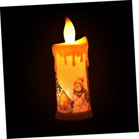 Lampe Bougie Décorative de Noël Lumière LED pour Fête Lampe de Décoration (1/5)