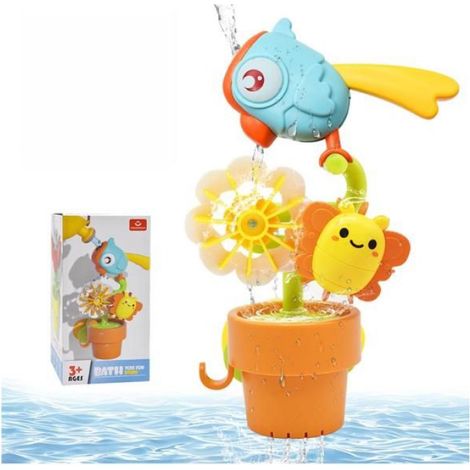Jouet De Bain - Oiseau Et Abeille Avec Ventouse Et Arrosoir - Pour Enfant 1 À 4 Ans - Lot De 3 Pièces (1/5)