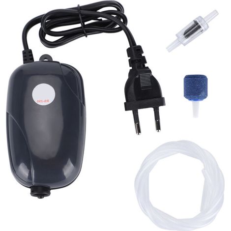 Pompe À Air - RS290 - 3 W - 1,2 L/min - Pour Aquarium Eau Douce Et Marine - 220 V UE - 50 Hz - 1 Pièce (1/5)