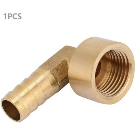 Raccord coudé femelle en laiton G1/2 pour tuyau, connecteur, adaptateur de joint (12 mm) (1/5)